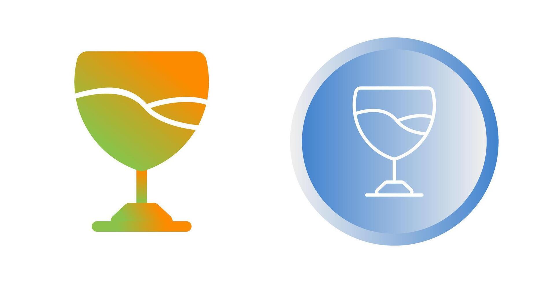 icono de vector de copa de vino