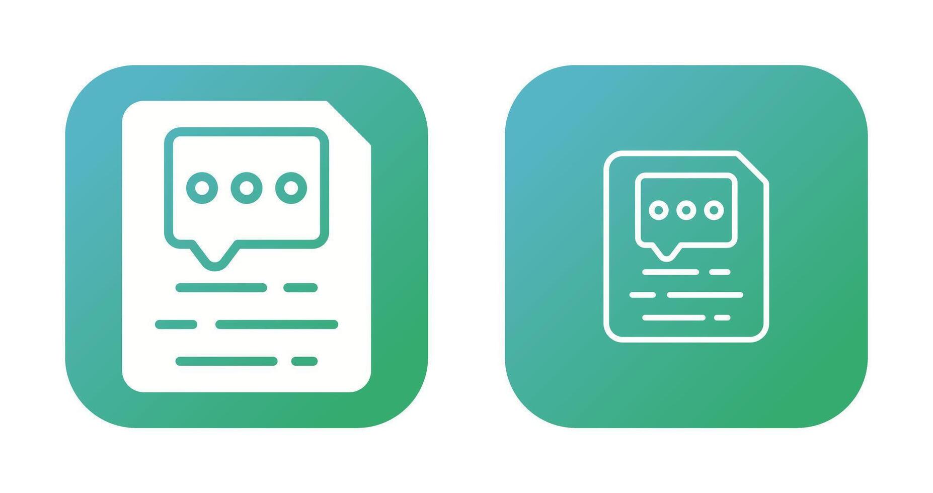 Document Insert Comment Vector Icon