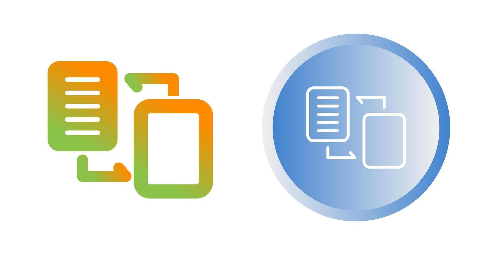 Document Migration Vector Icon