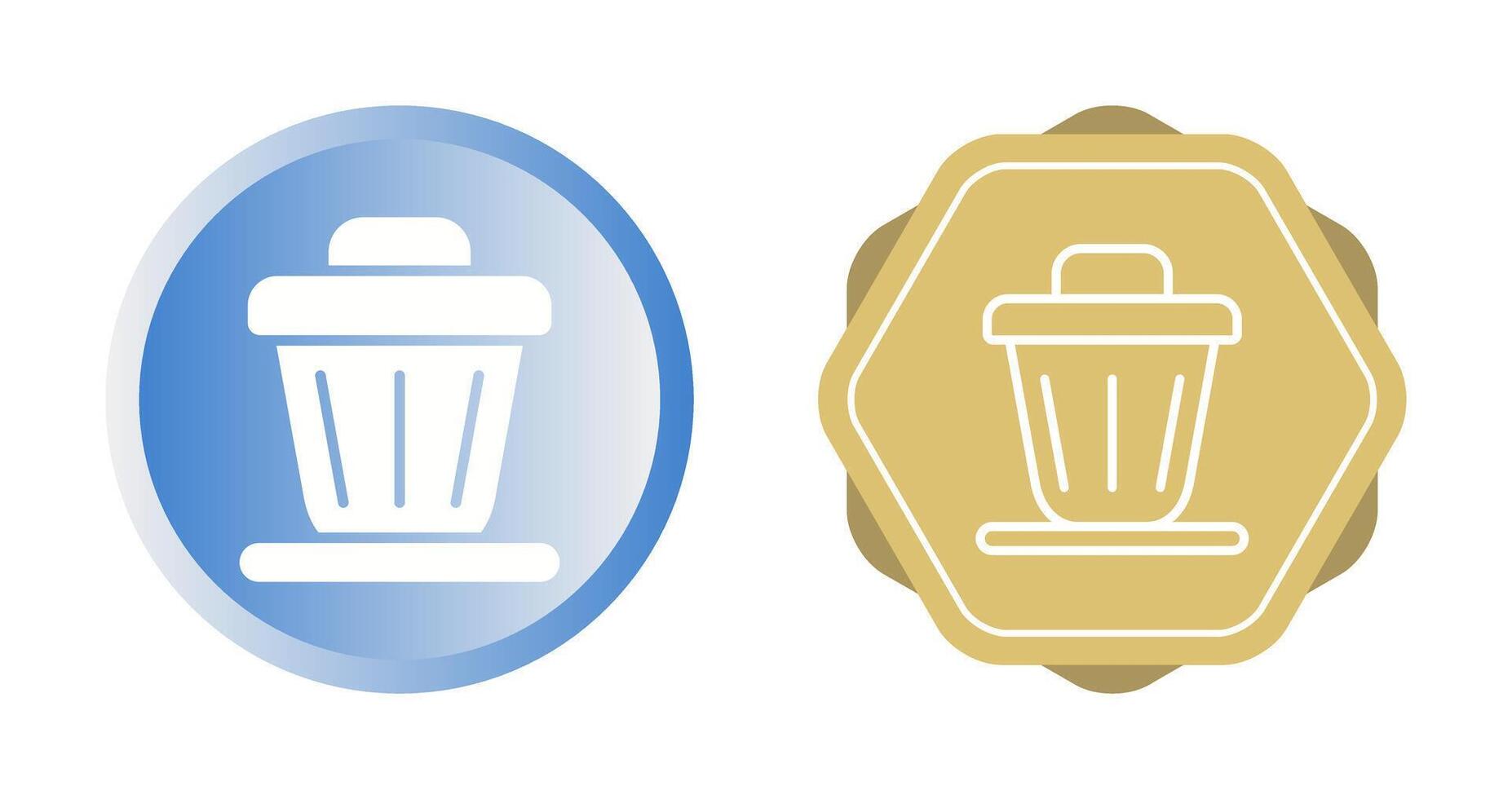 Trash bin Vector Icon