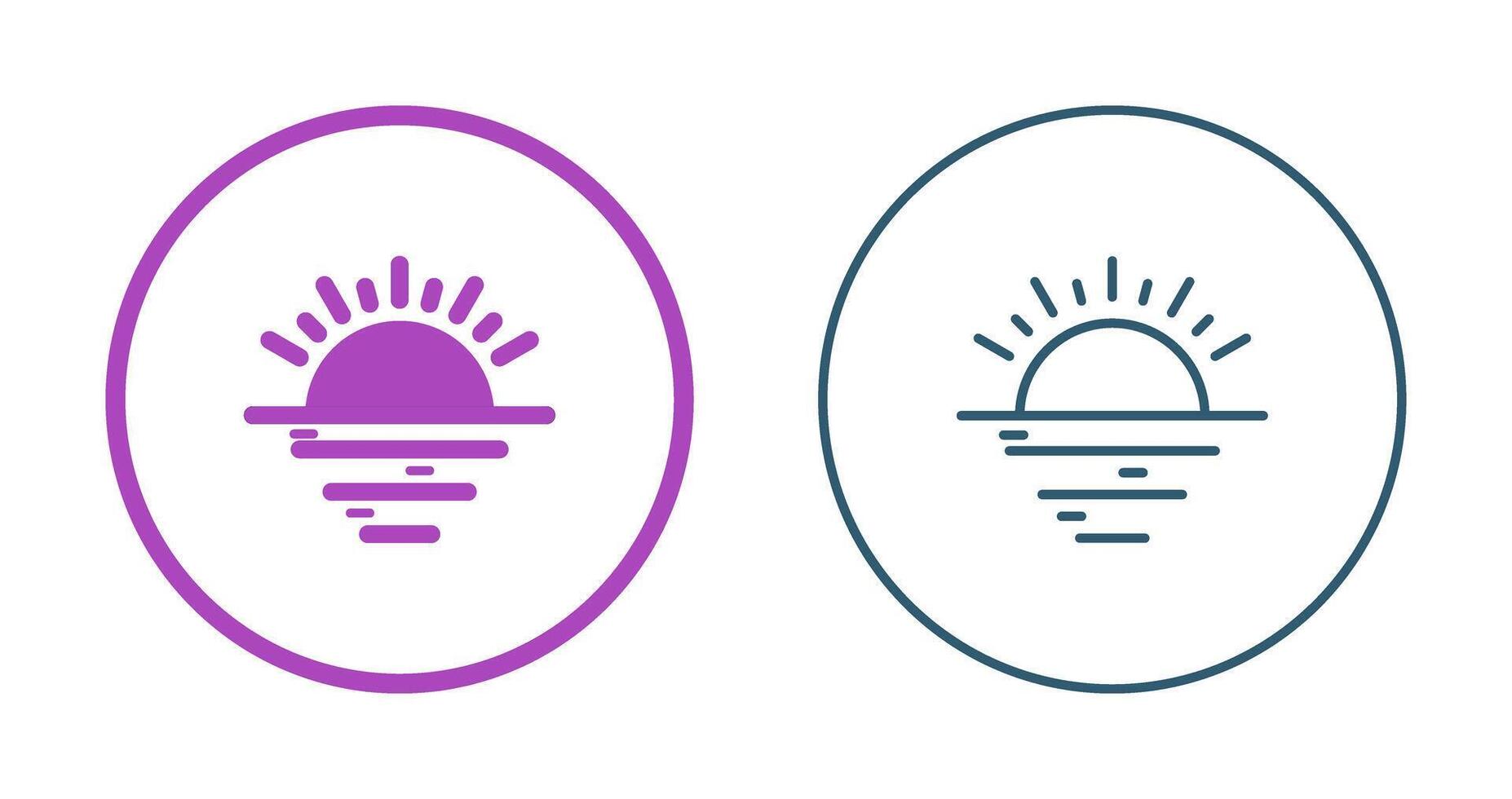 Sunset Vector Icon