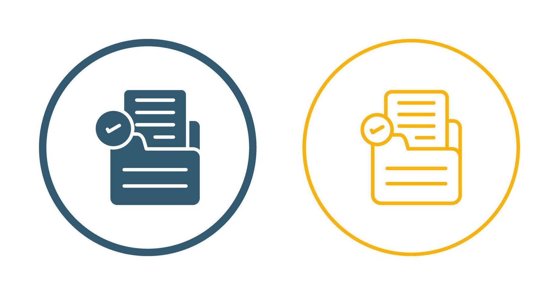 Document Check Vector Icon