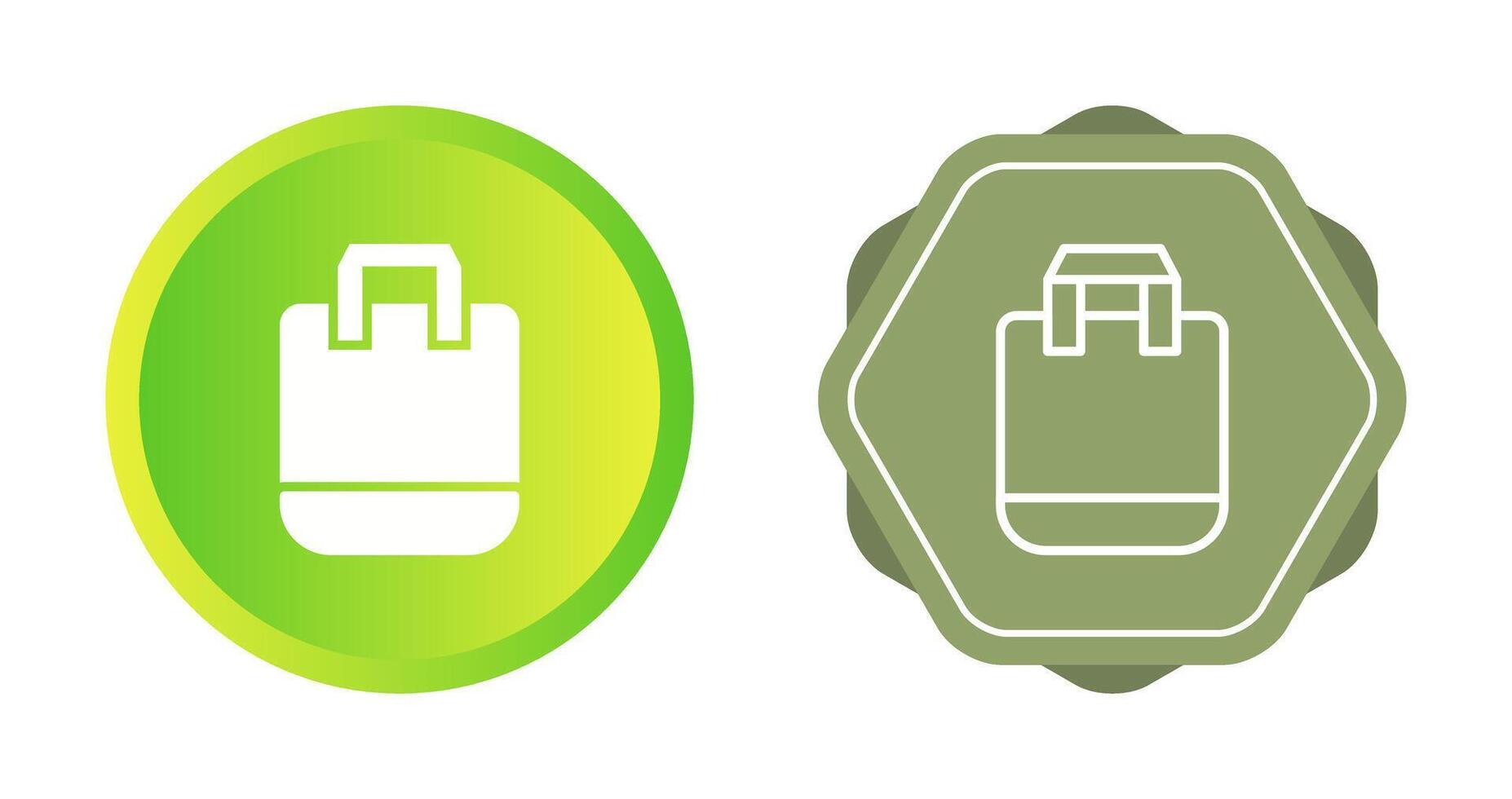 Reusable shopping bag Vector Icon