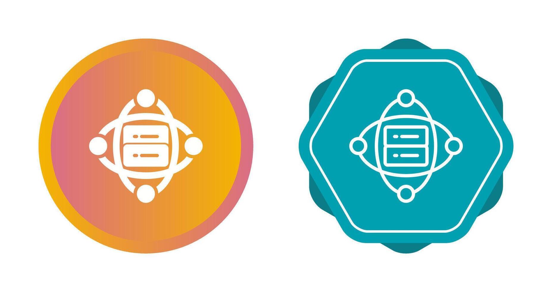 Cluster Server Vector Icon