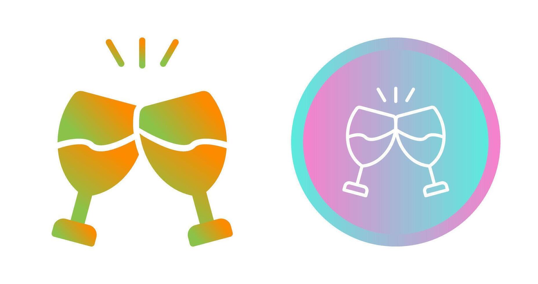 Champagne toast Vector Icon