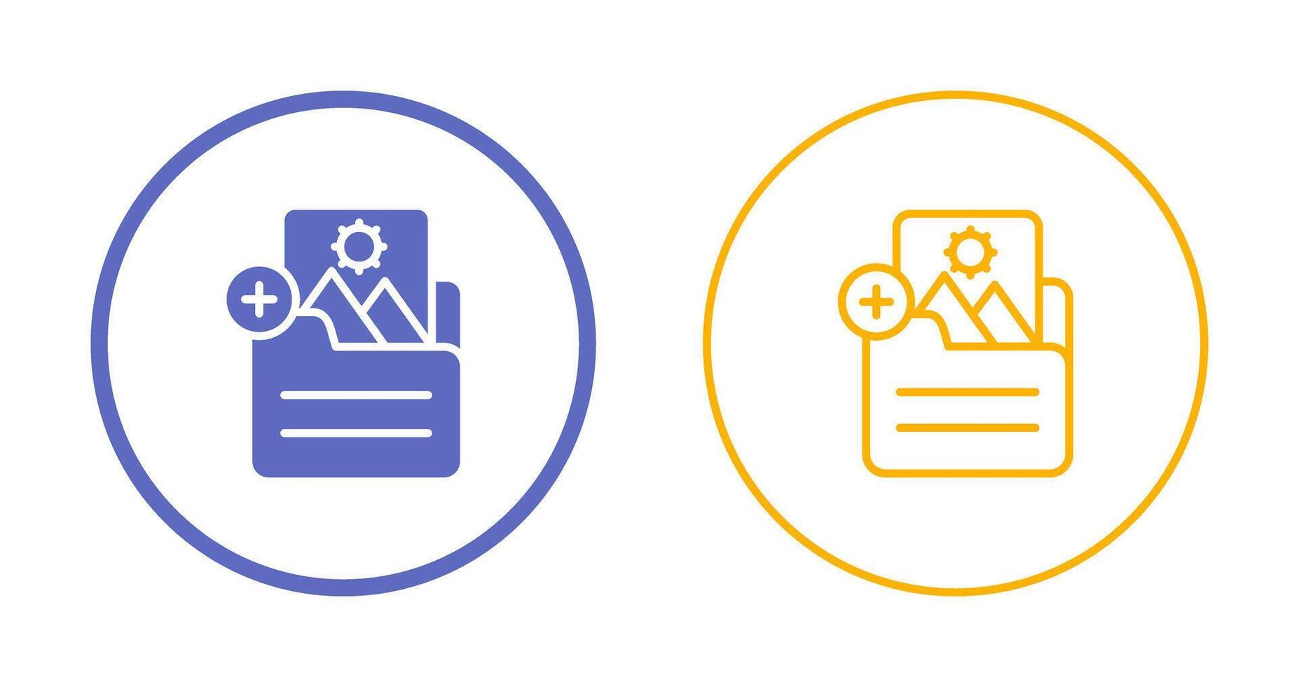 Document Insert Image Vector Icon