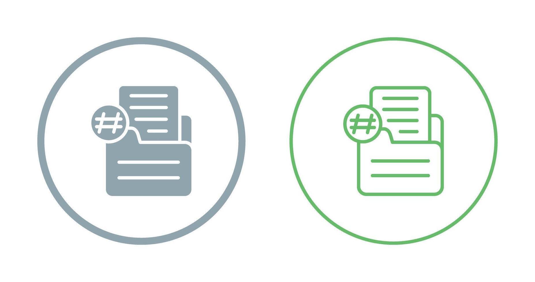 Document Numbering Vector Icon