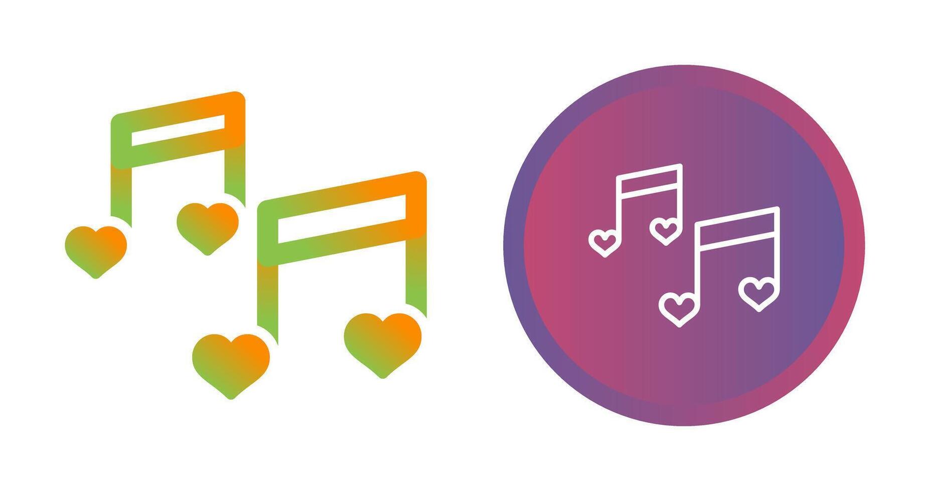 Romantic music Vector Icon