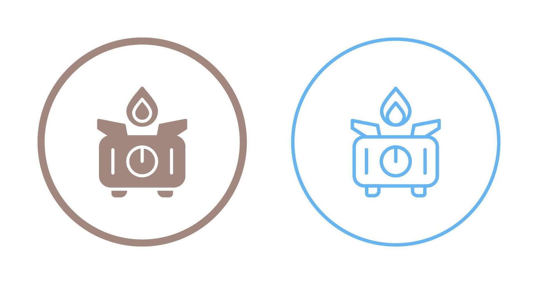 Portable stove Vector Icon