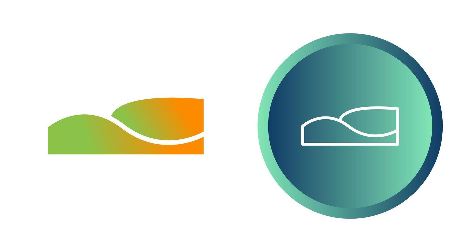 Sand dunes Vector Icon