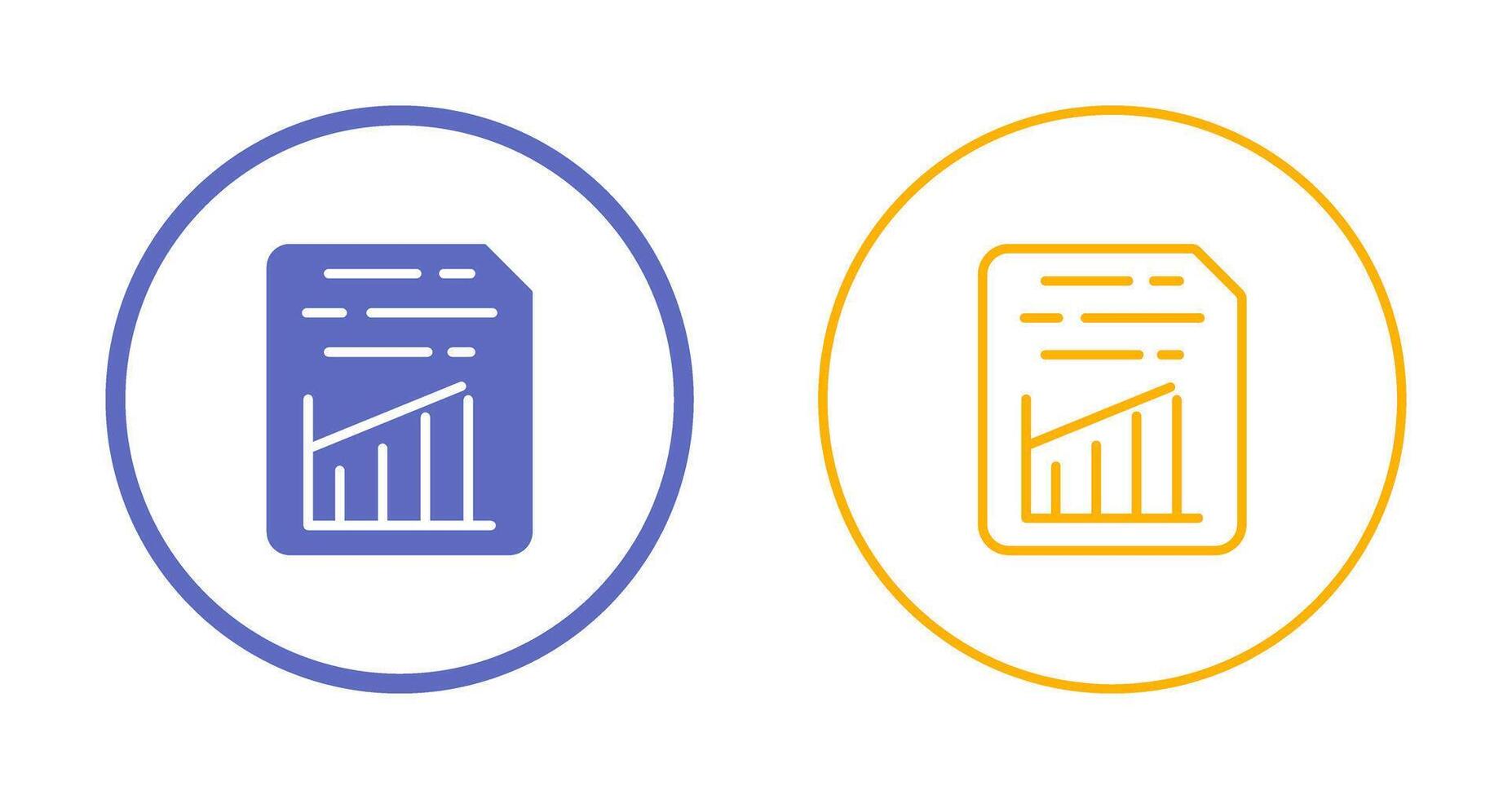 Document Insert Graph Vector Icon