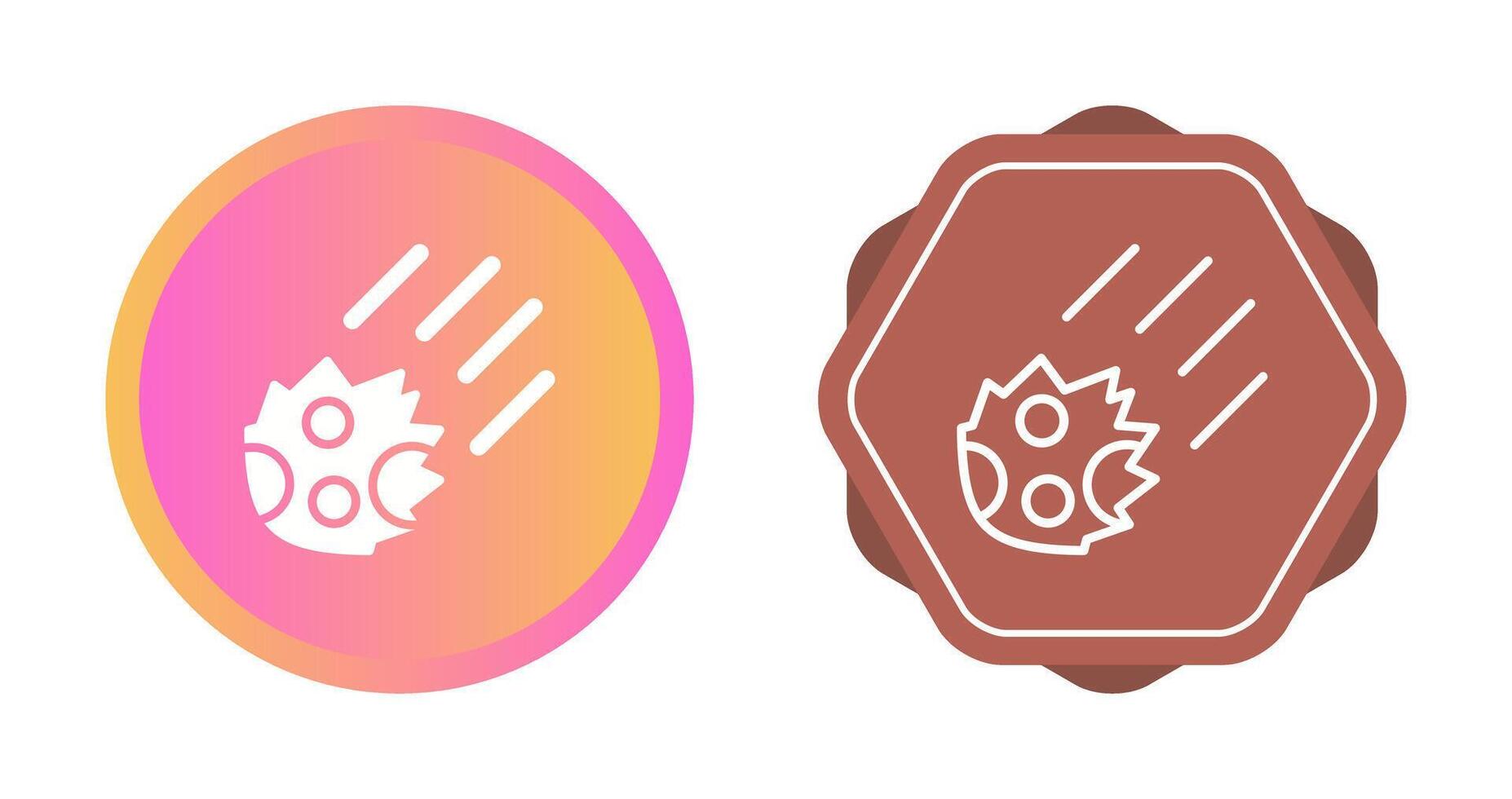 Meteor Vector Icon