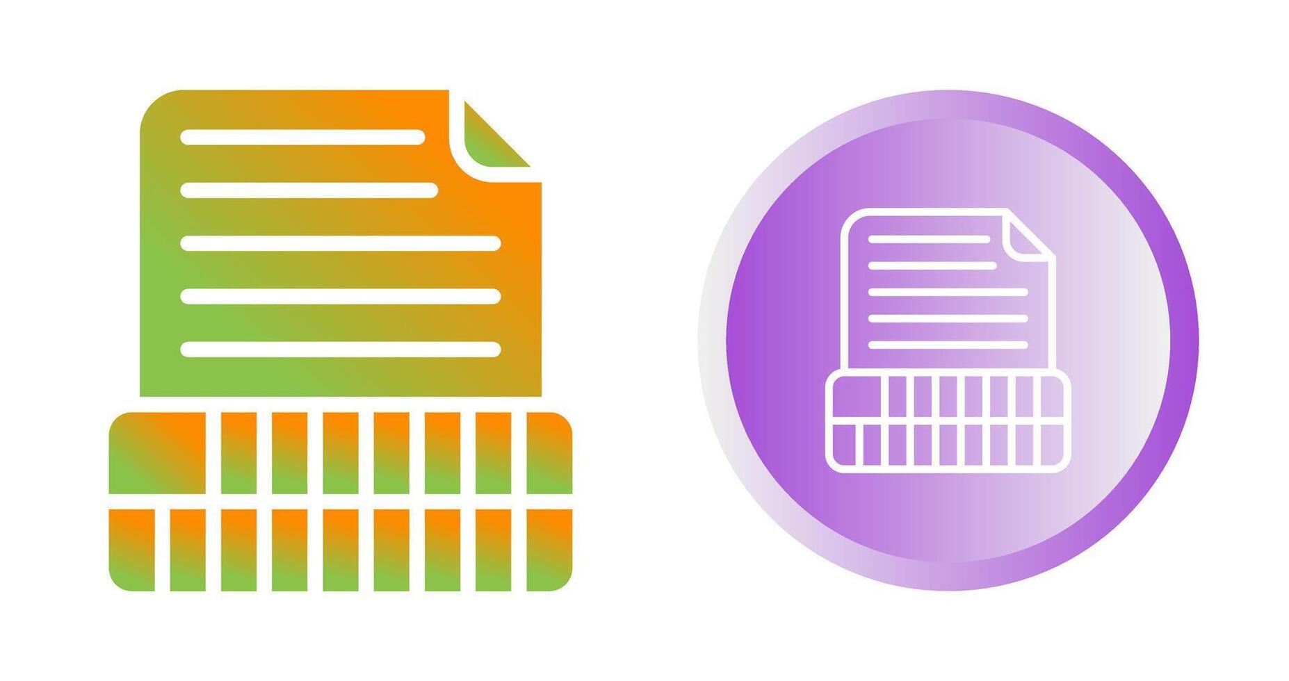 Document Insert Table Vector Icon