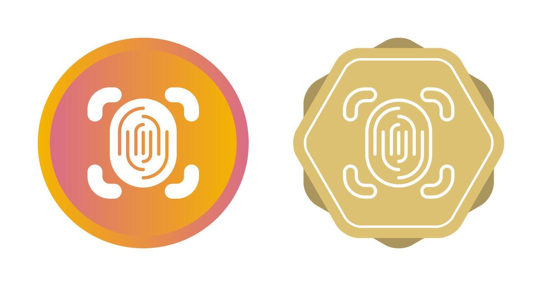 Fingerprint Scanner Vector Icon