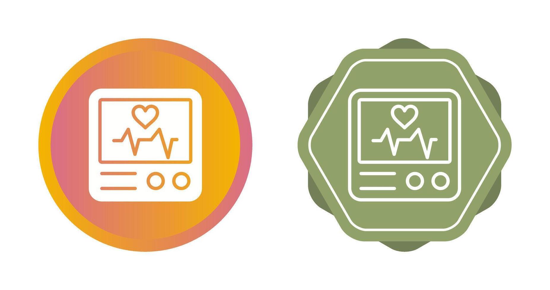 Heart Rate Monitor Vector Icon