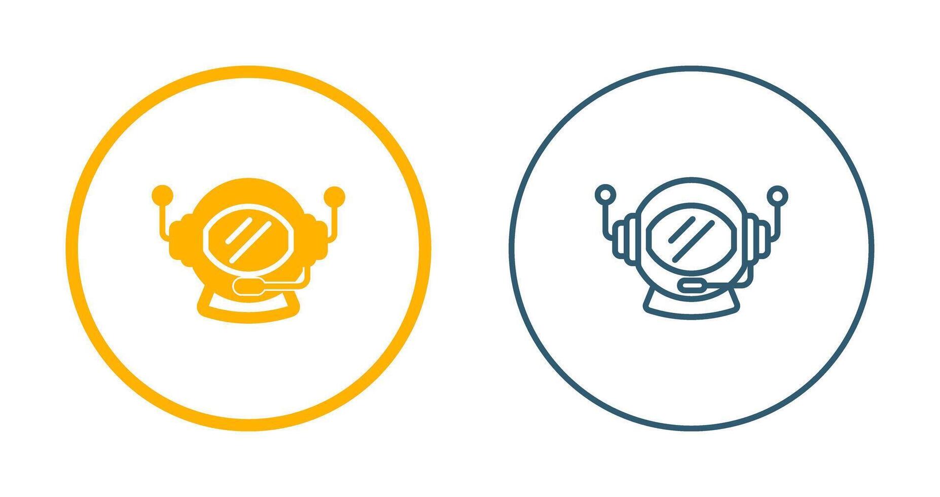 Astronaut Helmet Vector Icon
