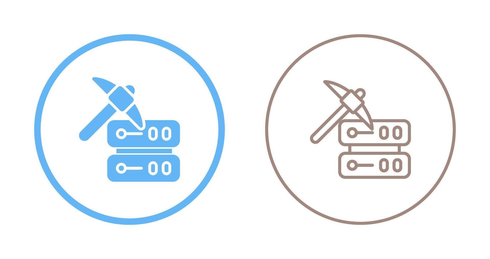 Data Mining Vector Icon