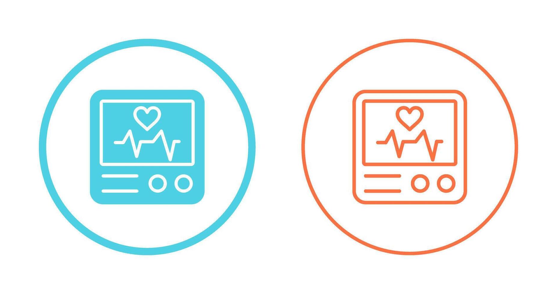 Heart Rate Monitor Vector Icon