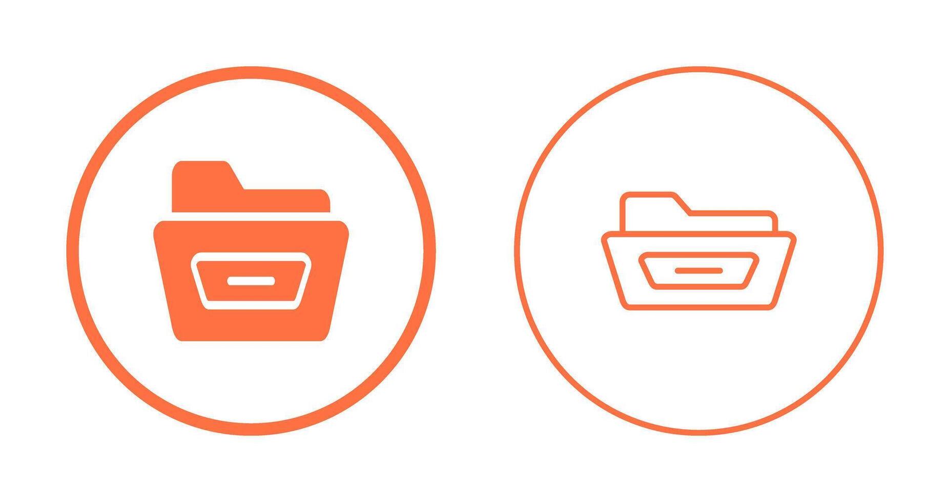 Open File Folder Vector Icon