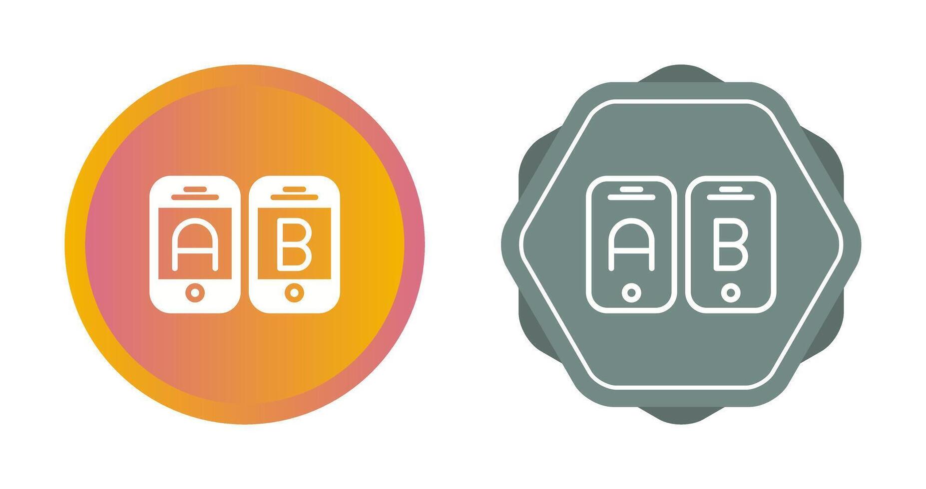 A B Testing Vector Icon