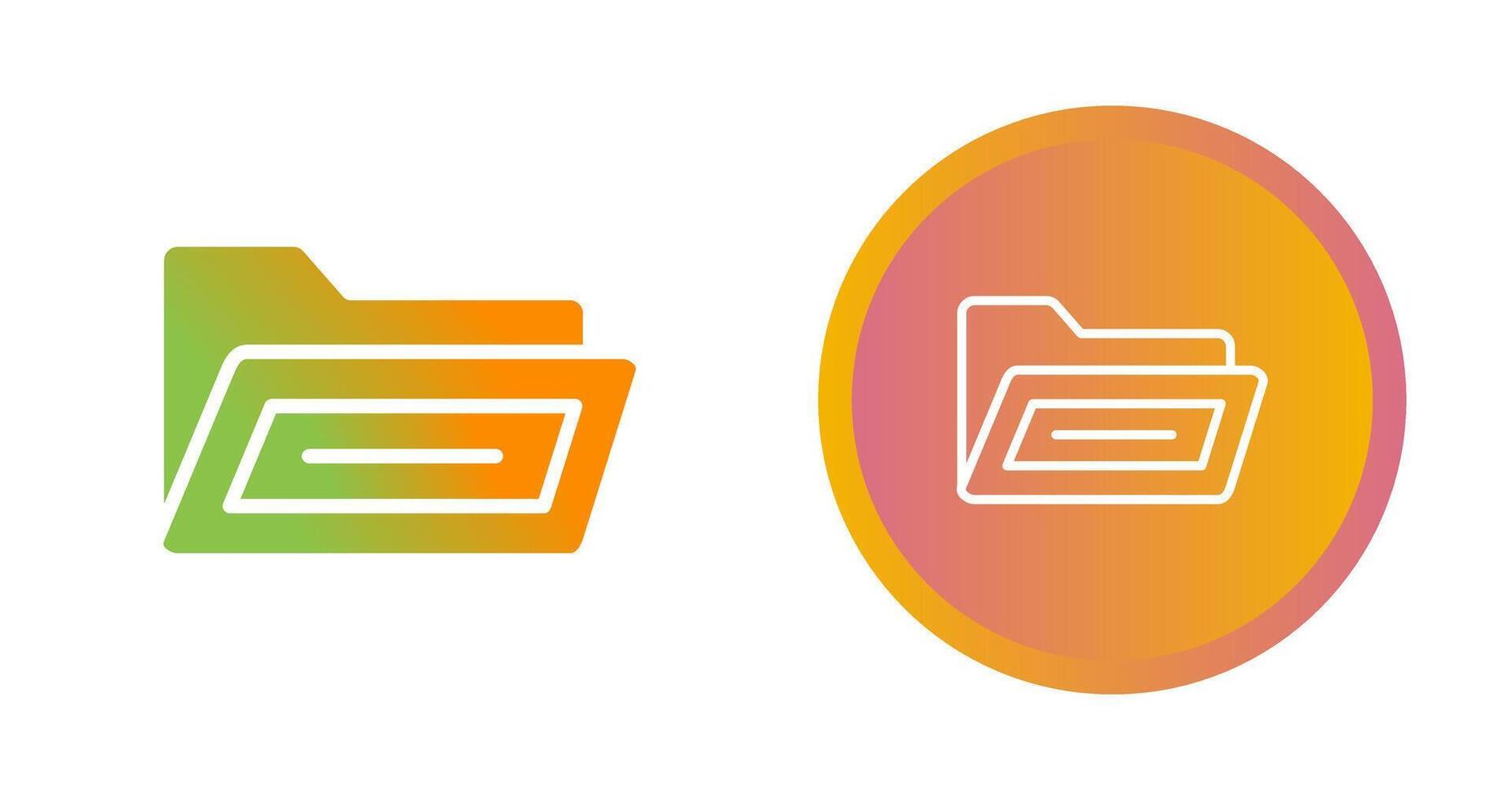 Open File Folder Vector Icon