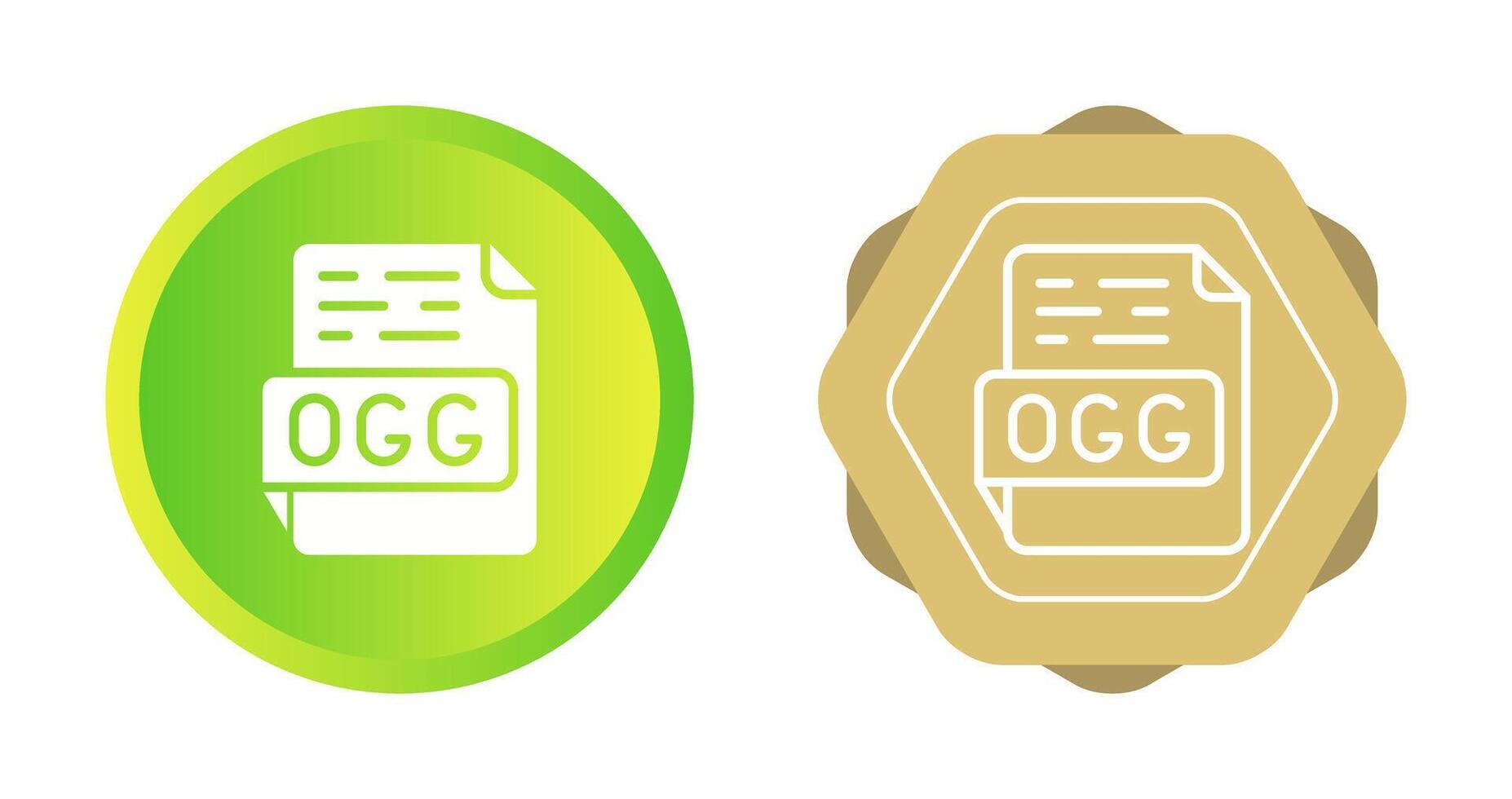 ogg vector icono