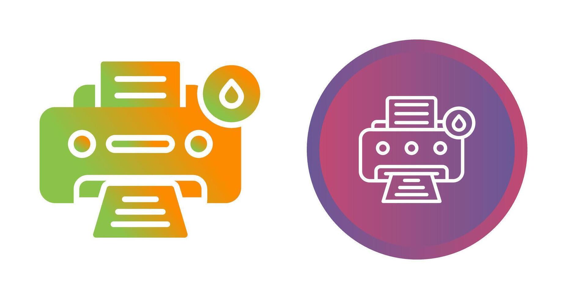 Inkjet Printer Vector Icon