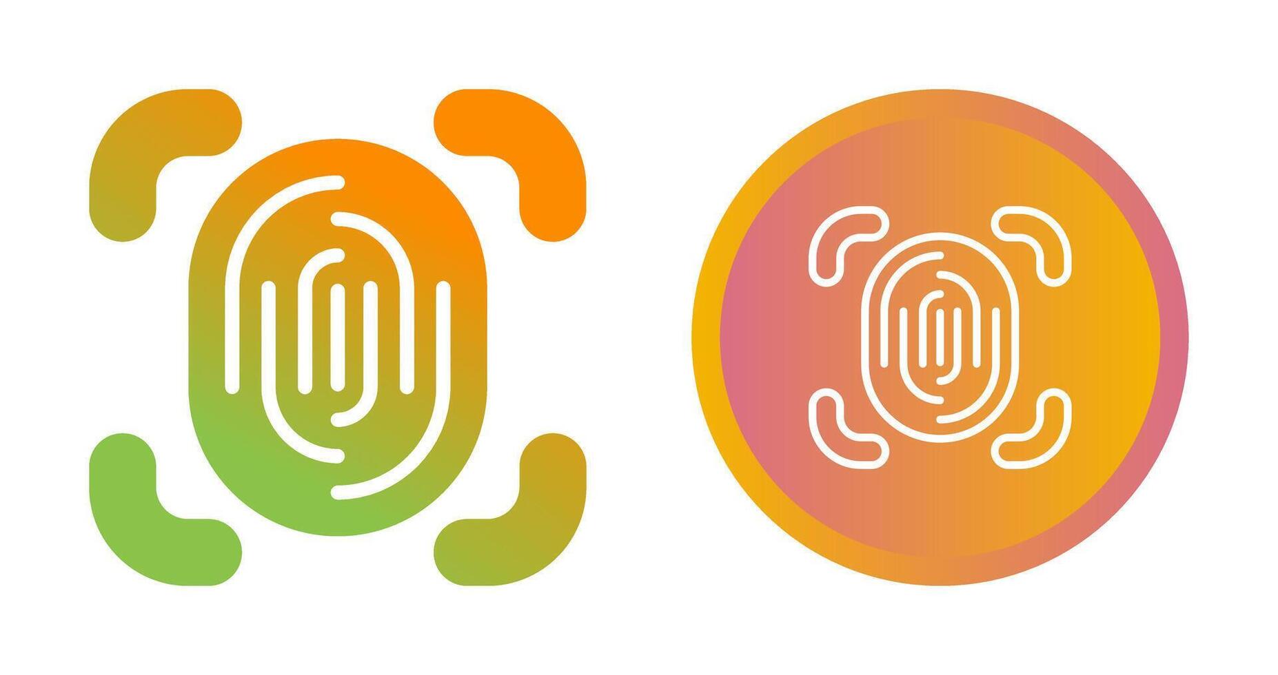 Fingerprint Scanner Vector Icon