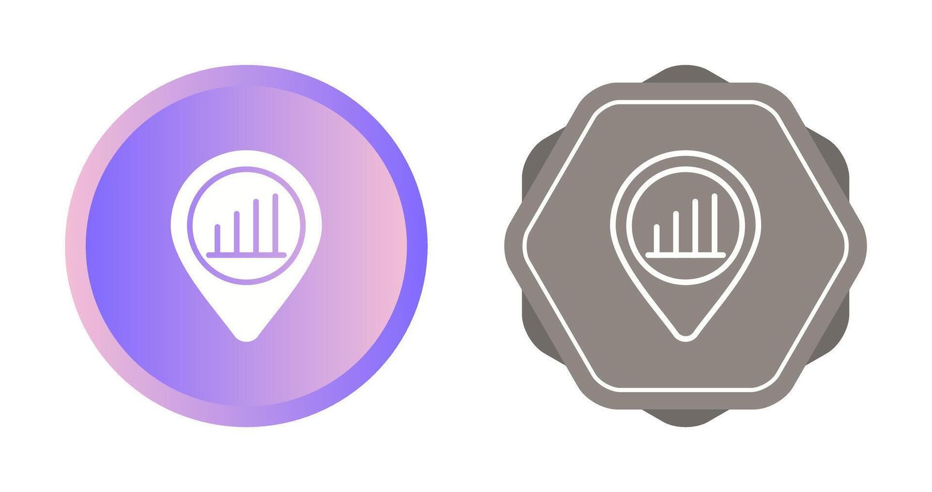 Location Analytics Vector Icon