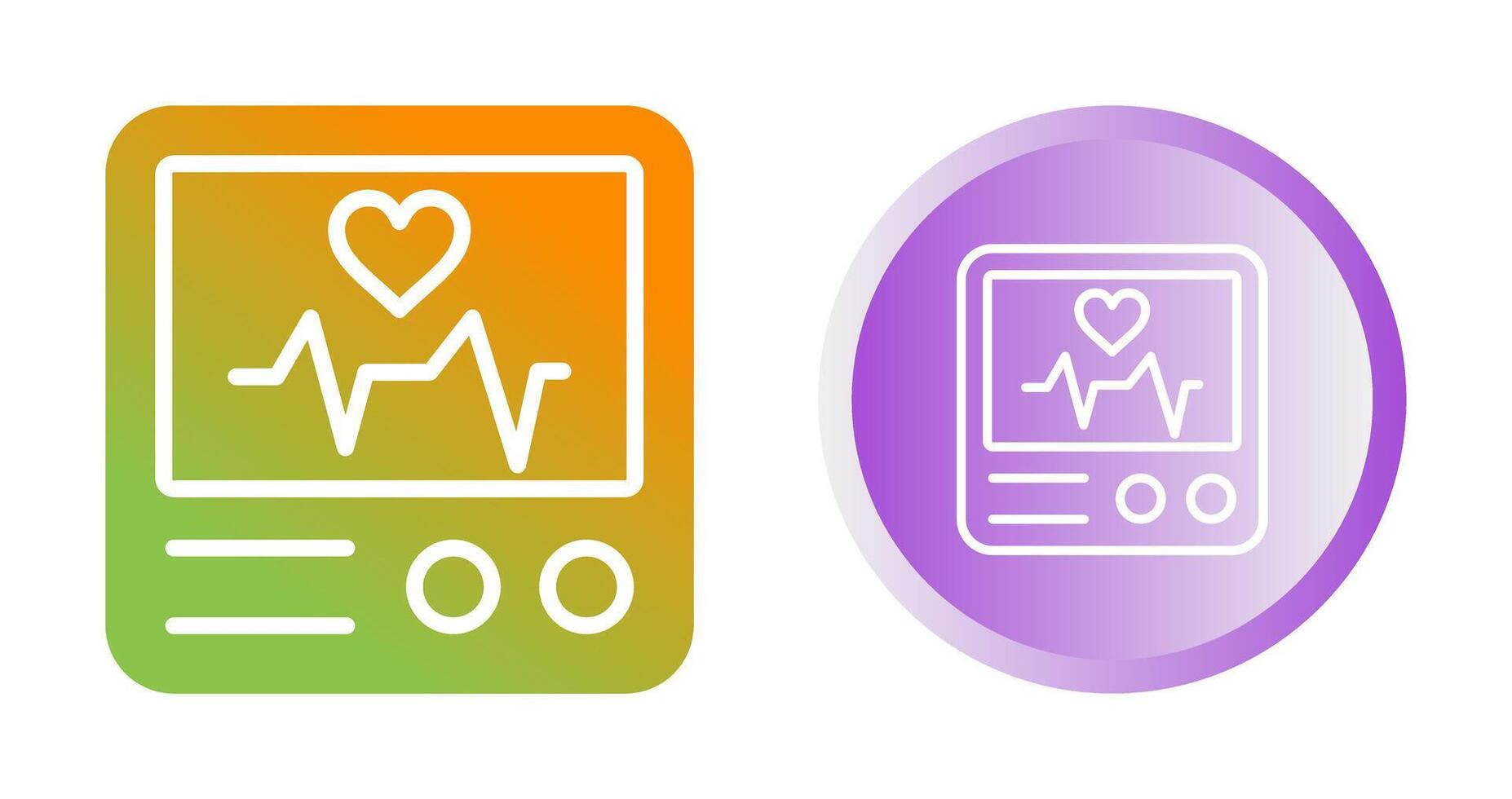 Heart Rate Monitor Vector Icon