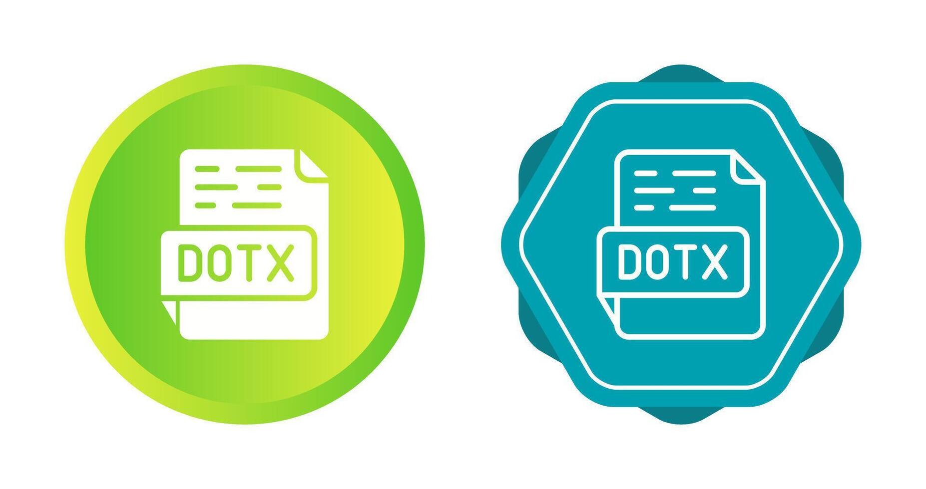 DOTX Vector Icon