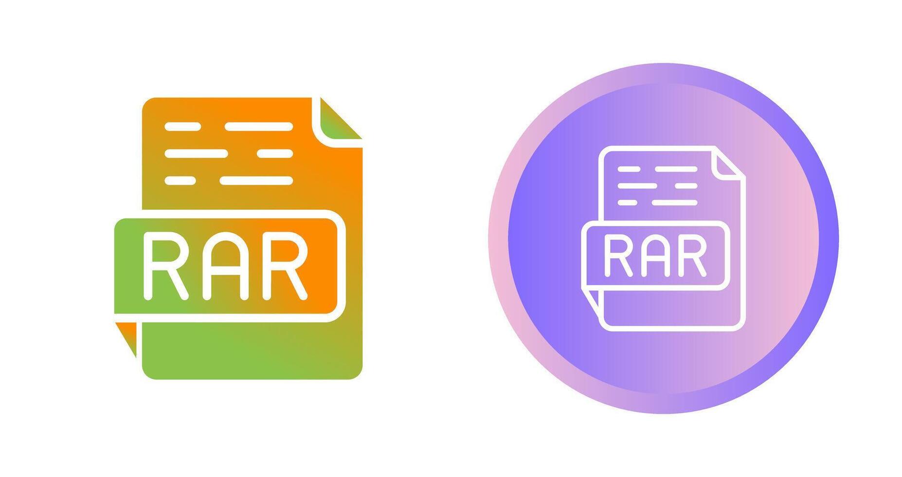 RAR Vector Icon