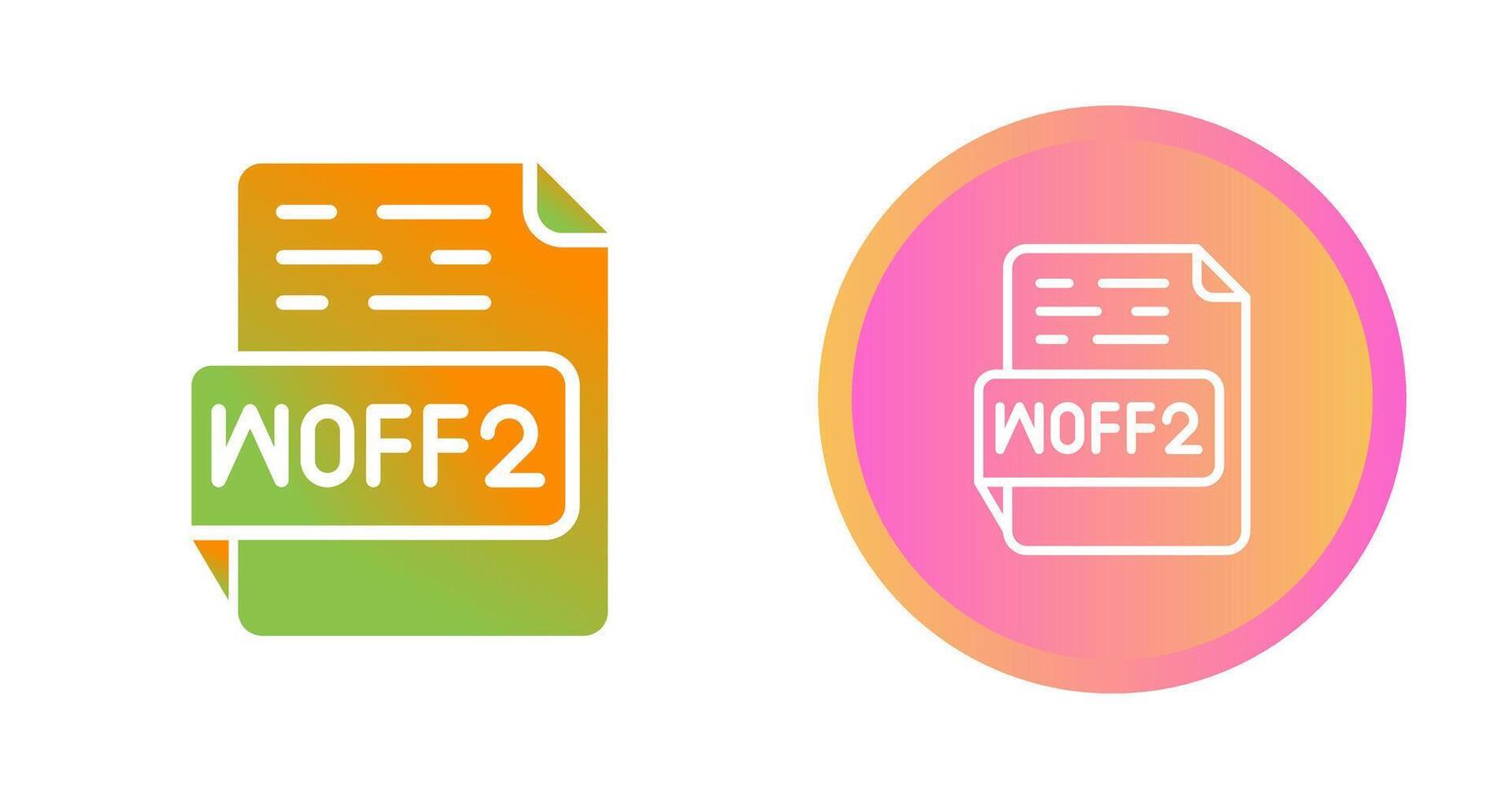 woff2 vector icono