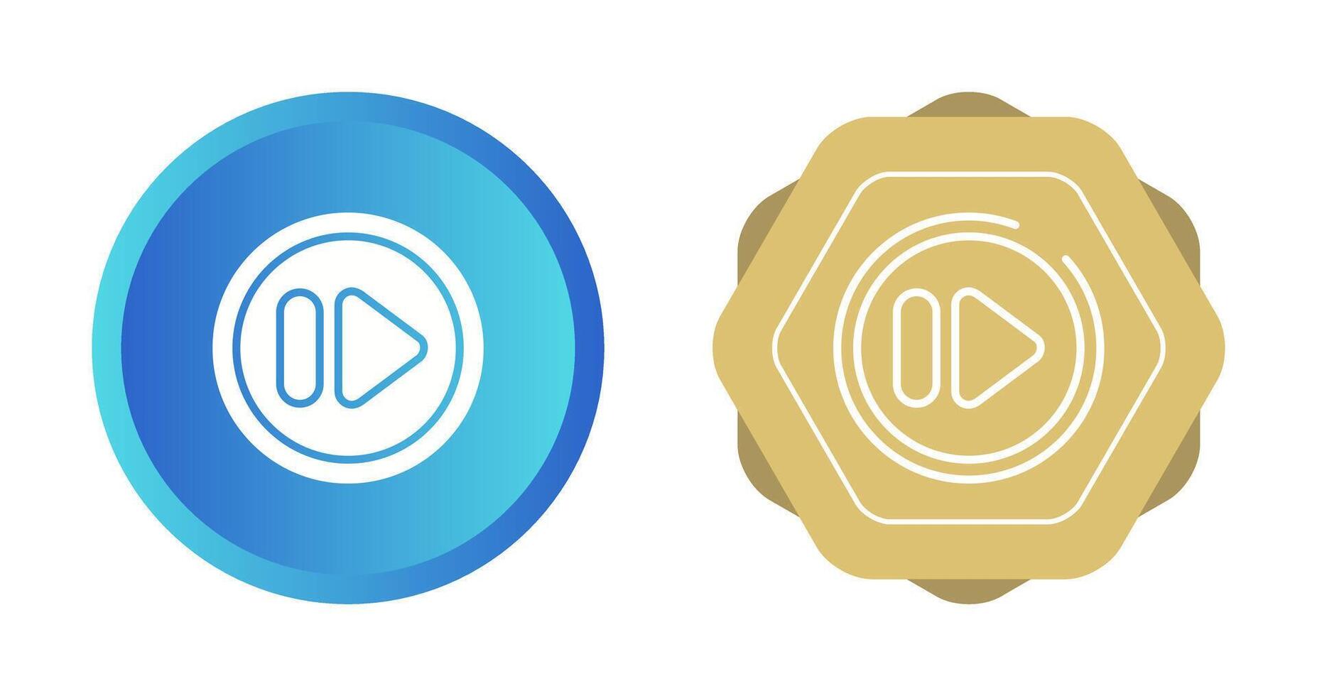 Fast Forward Button Vector Icon