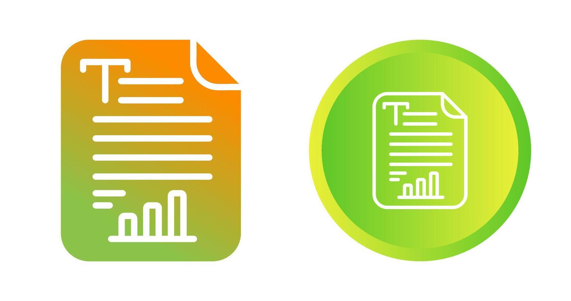 Text Analytics Vector Icon