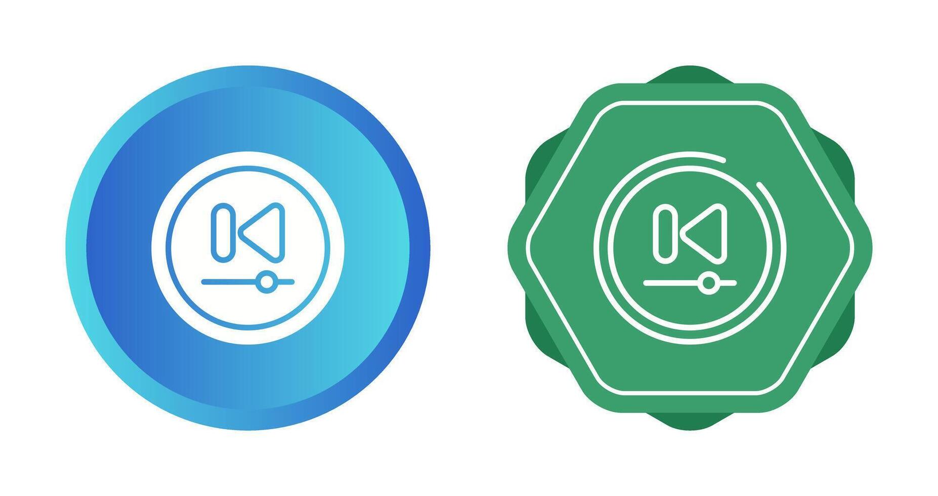 Video Previous Track Butto Vector Icon