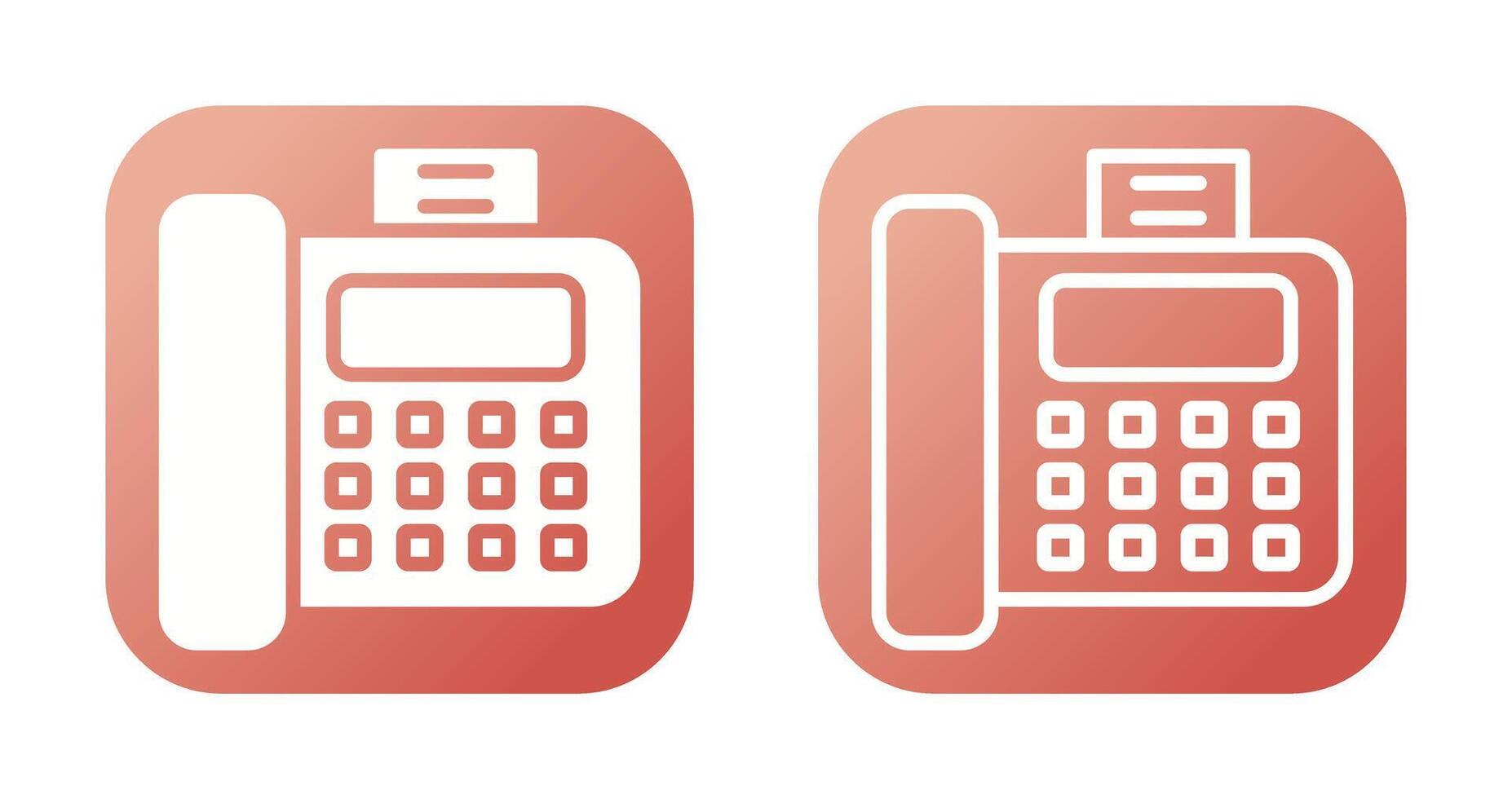 Fax Machine Vector Icon