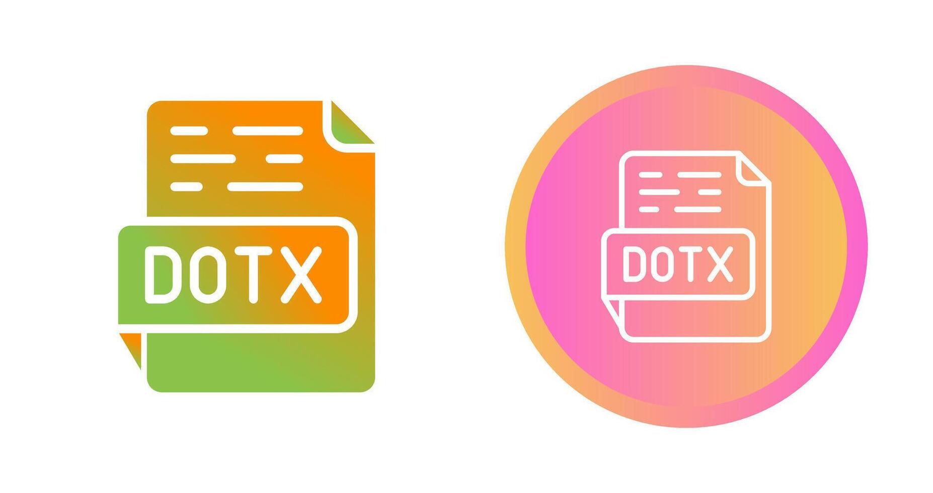 DOTX Vector Icon