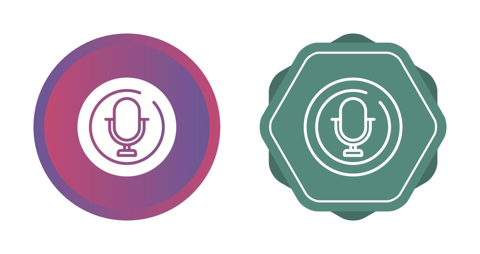 Microphone Circle Vector Icon