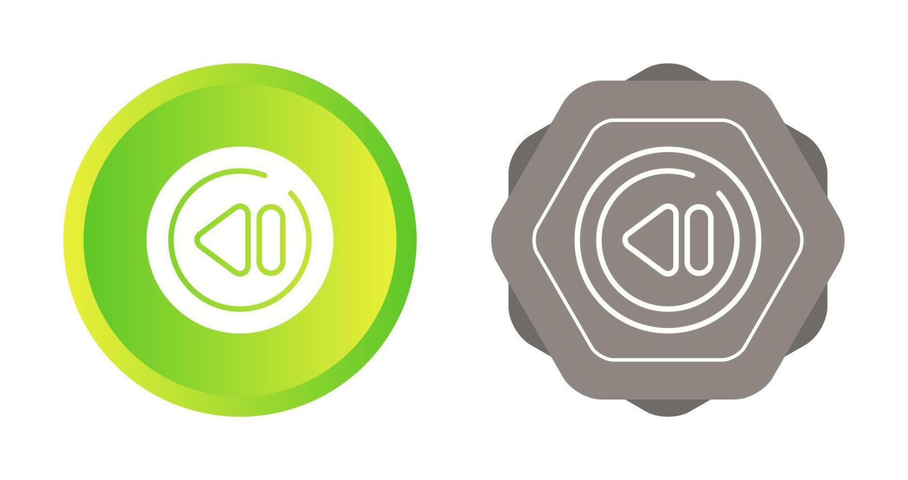 Previous Track Circle Vector Icon