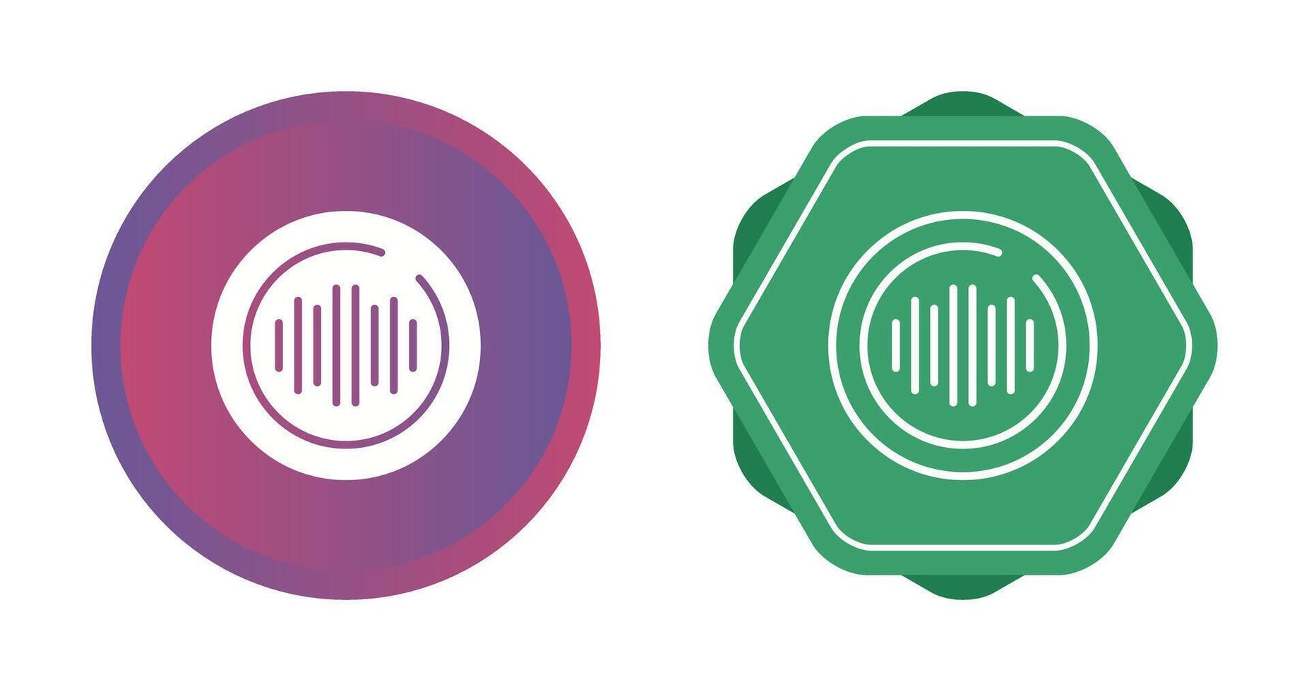 Audio Spectrum Circle Vector Icon