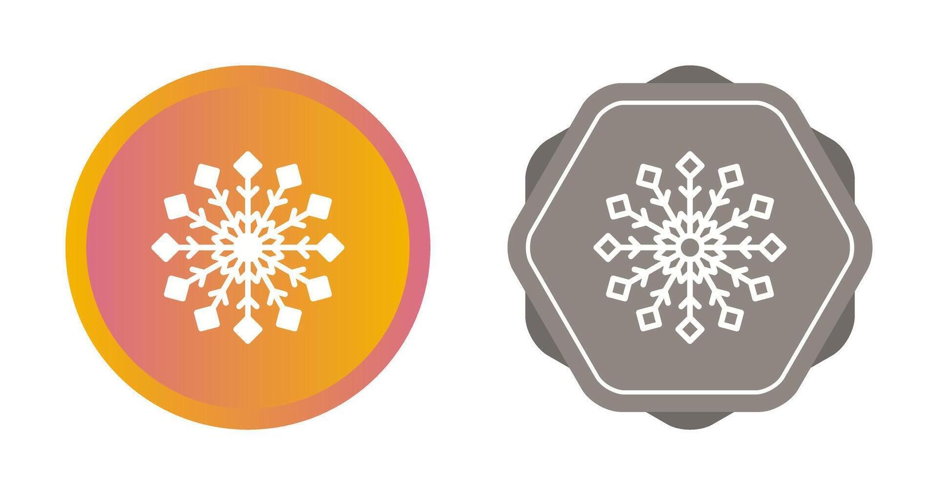 icono de vector de copo de nieve