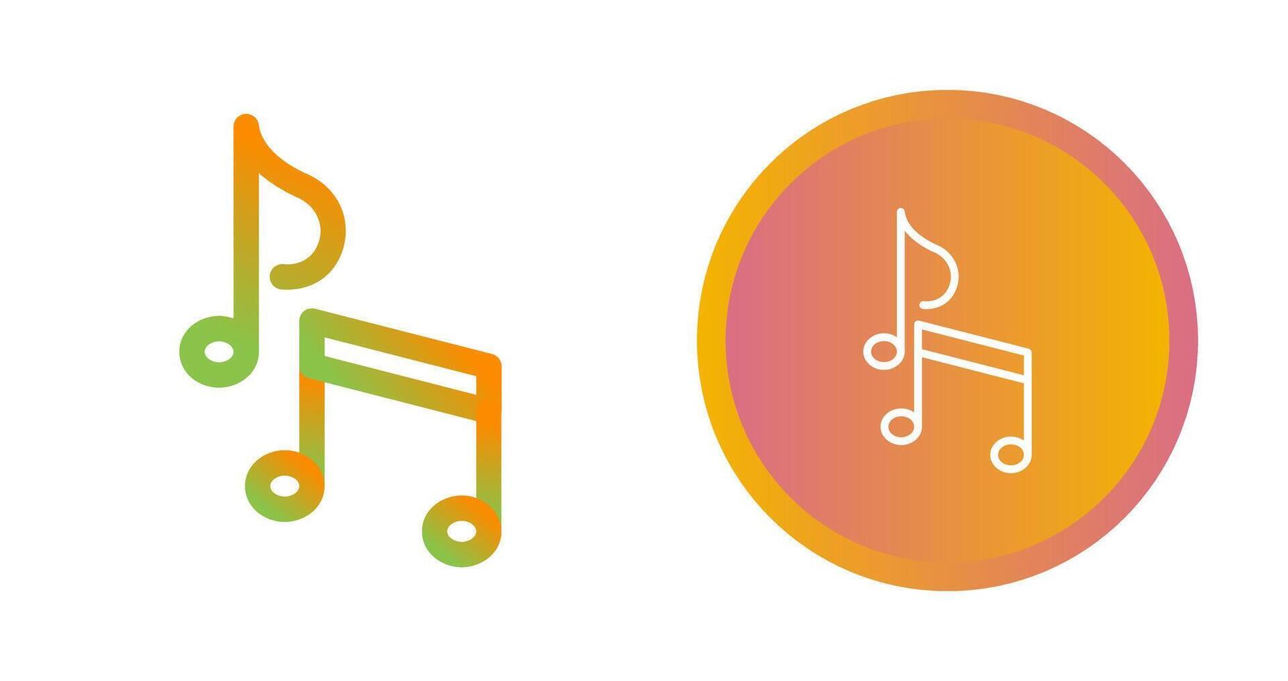 icono de vector de nota musical