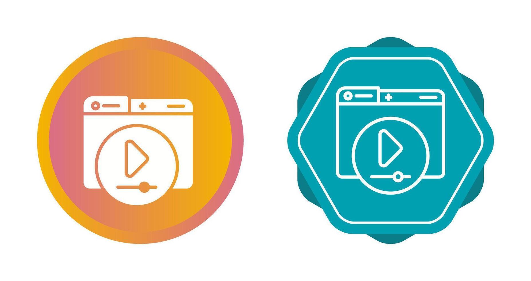 Video Player Vector Icon
