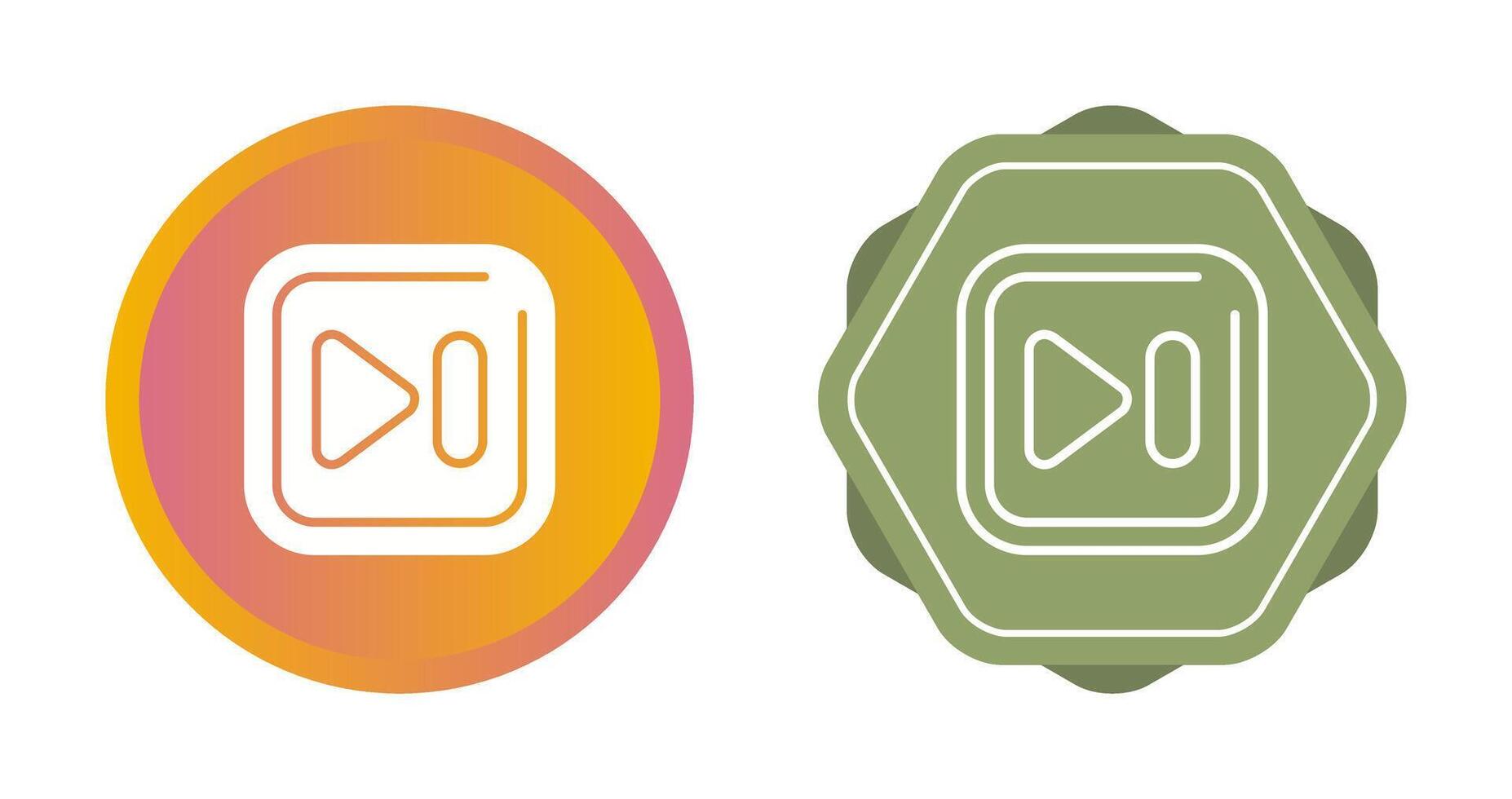 Next Track Square Vector Icon