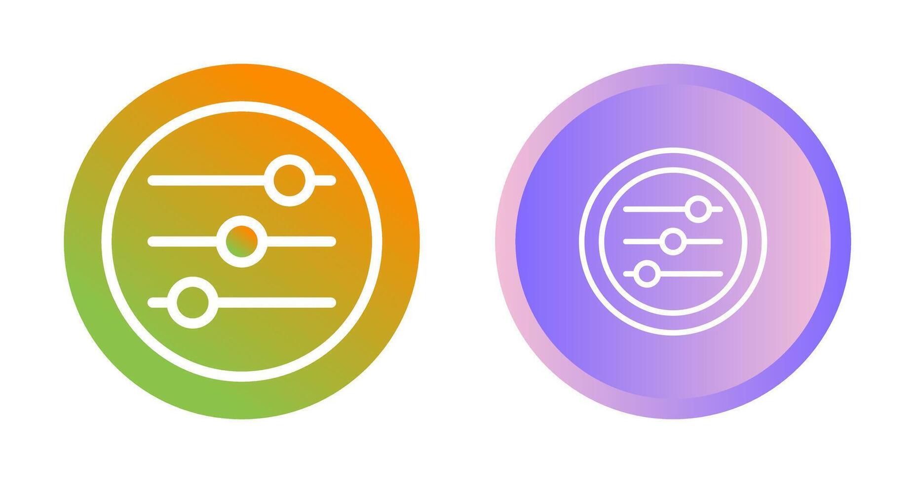 Settings Sliders Vector Icon