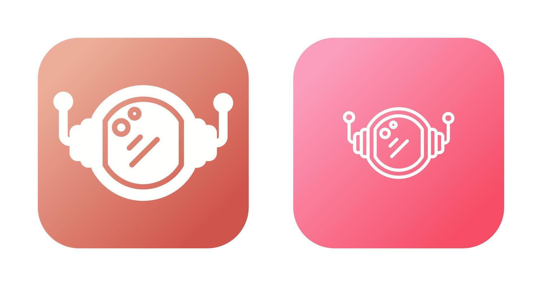 Astronaut Helmet Vector Icon