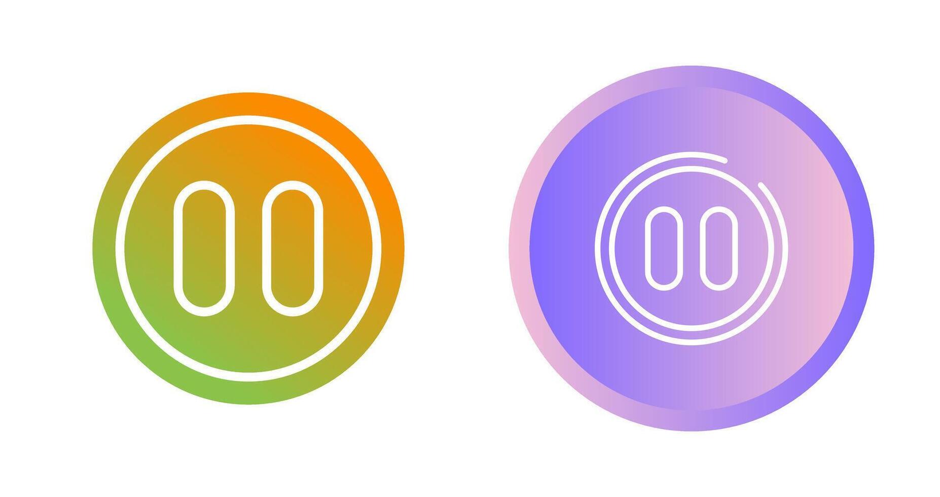 Pause Button Vector Icon