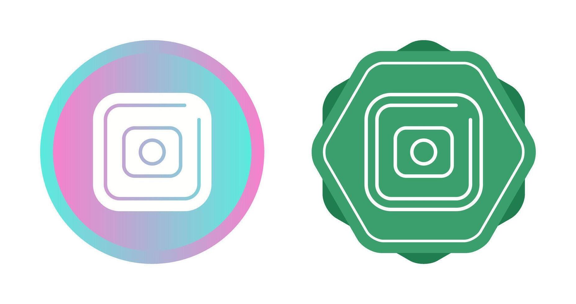Record Square Vector Icon