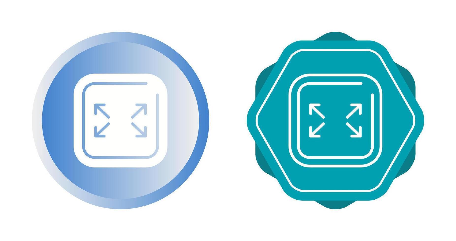 Fullscreen Square Vector Icon